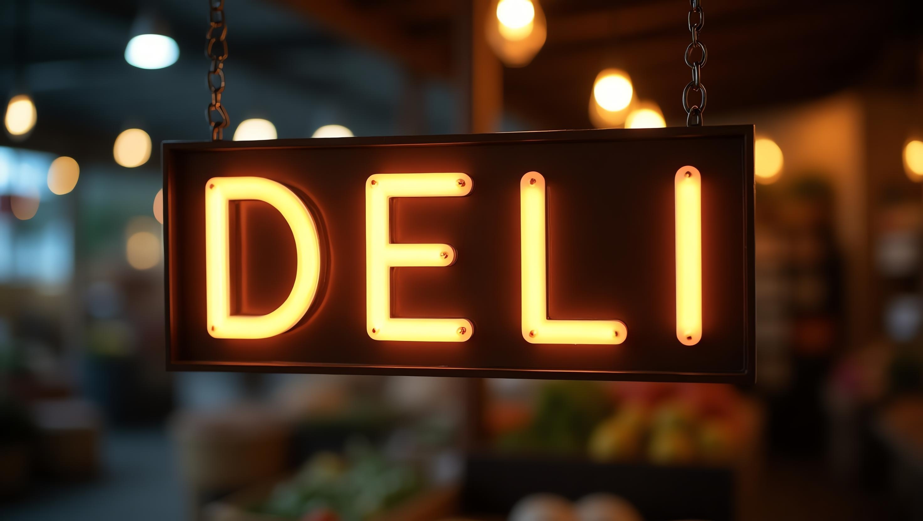 Neon Deli Sign